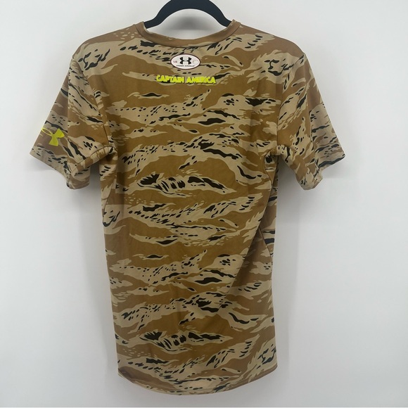 Under Armour Marvel Captain America Shirt Heat Gear Compression Men's Size Large - Picture 6 of 8